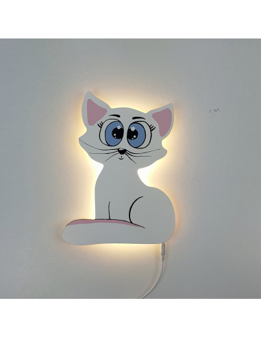 Lampka Kot z dużymi oczami