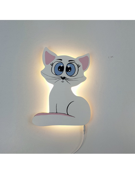 Lampka Kot z dużymi oczami