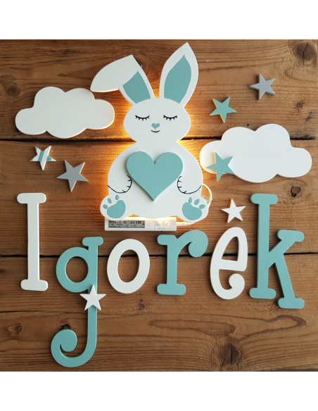 Lampka Królik z sercem