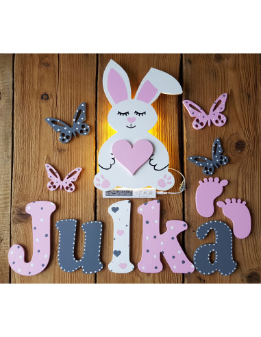 Lampka Królik z sercem