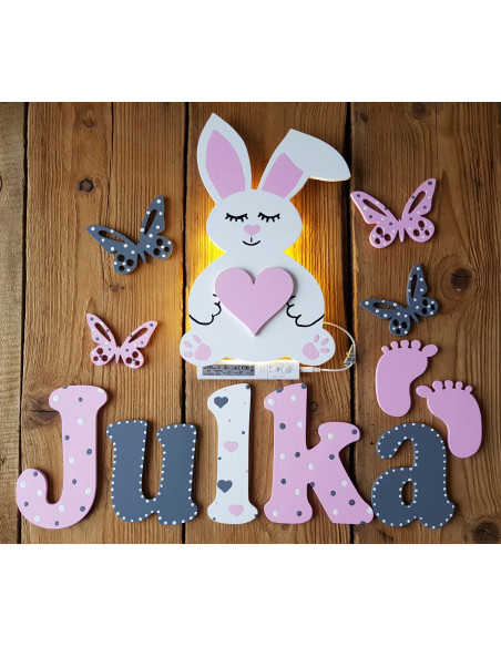 Lampka Królik z sercem