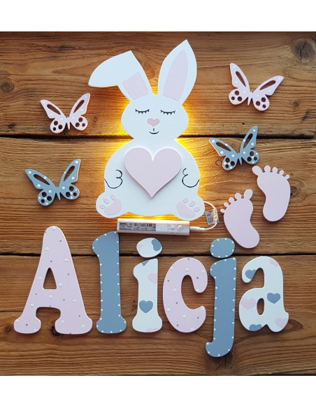 Lampka Królik z sercem