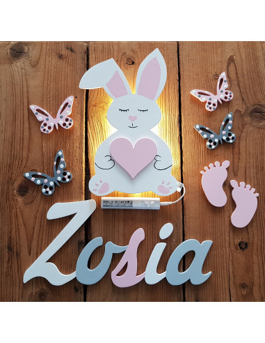 Lampka Królik z sercem