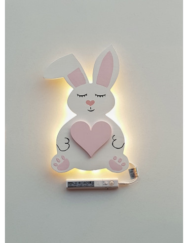 Lampka Królik z sercem