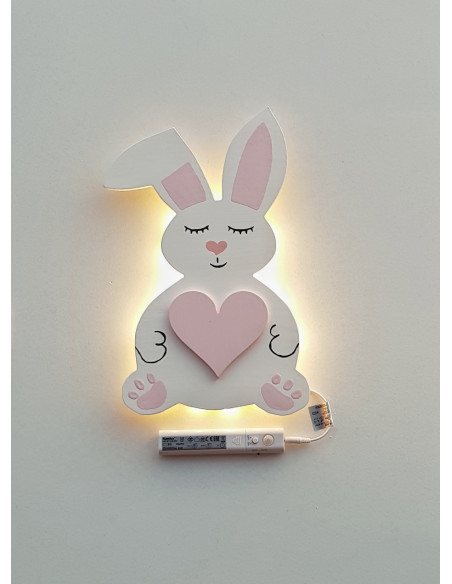 Lampka Królik z sercem