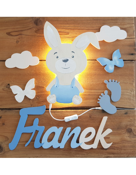 Lampka Królik z balonami