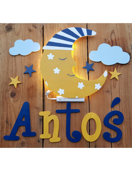 Lampka Księżyc z czapką