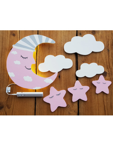 Lampka Księżyc z czapką