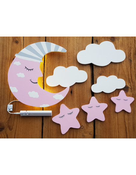 Lampka Księżyc z czapką