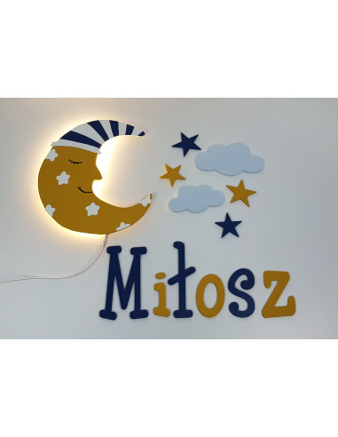 Lampka Księżyc z czapką