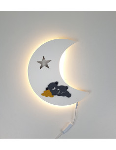 Lampka Księżyc z Misiem 2