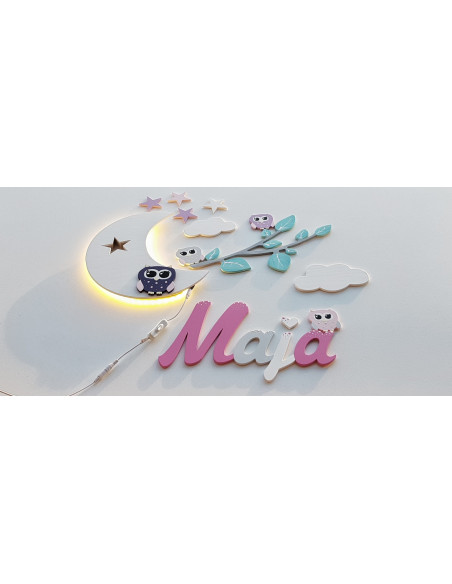 Lampka Księżyc z Sową