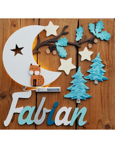 Lampka Księżyc z Liskiem Lampka Księżyc z Liskiem