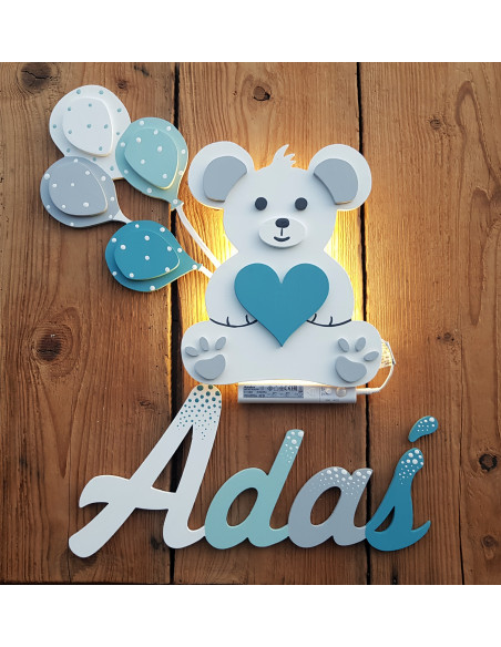 Lampka Miś z balonikami