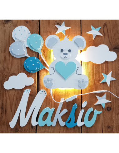 Lampka Miś z balonikami