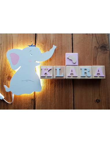 Lampka Słoń z balonikami