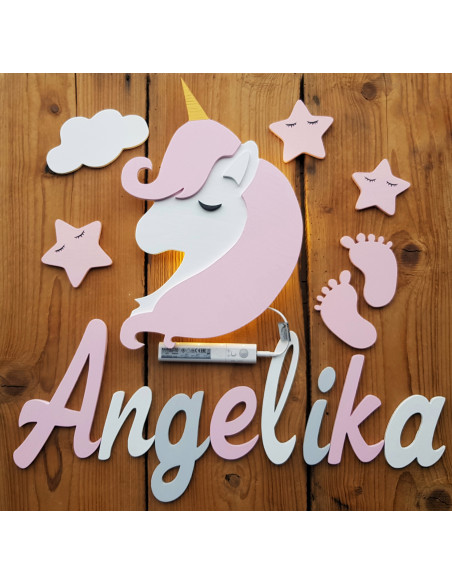 Literki ścienne z imieniem dziecka - czcionka 2