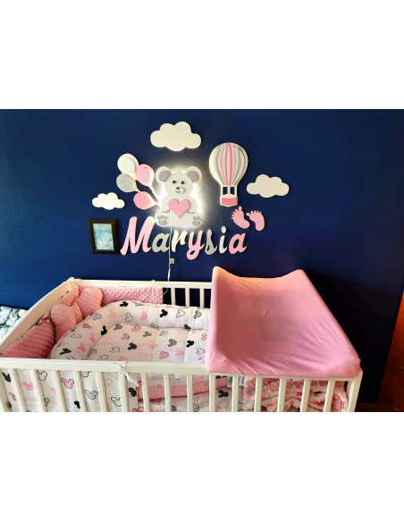 Literki ścienne z imieniem dziecka - czcionka 2