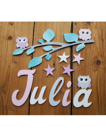 Literki ścienne z imieniem dziecka - czcionka 2