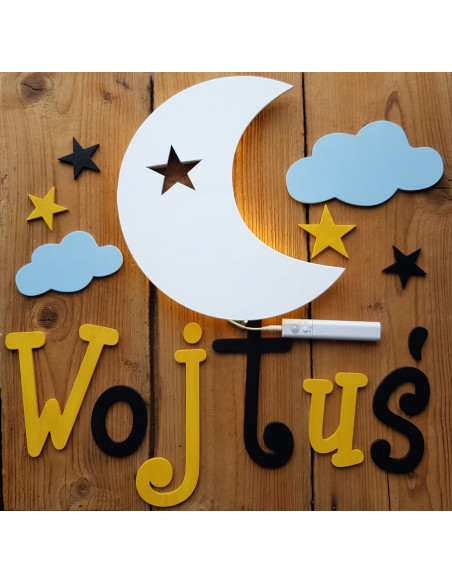 Literki ścienne z imieniem dziecka - czcionka 3