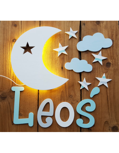 Literki ścienne z imieniem dziecka - czcionka 3