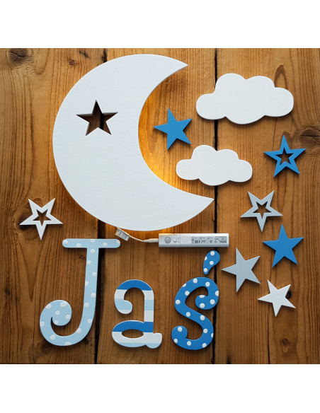 Literki ścienne z imieniem dziecka - czcionka 3