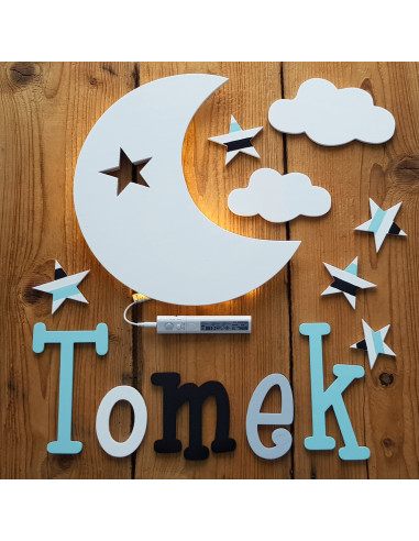 Literki ścienne z imieniem dziecka -... Literki ścienne z imieniem dziecka -...