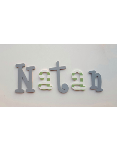 Literki ścienne z imieniem dziecka - czcionka 3