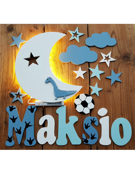 Literki ścienne z imieniem dziecka - czcionka 4