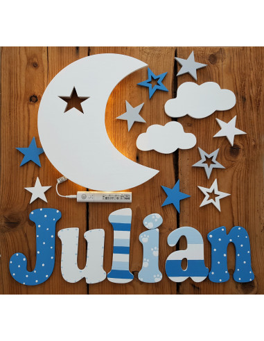 Literki ścienne z imieniem dziecka -...