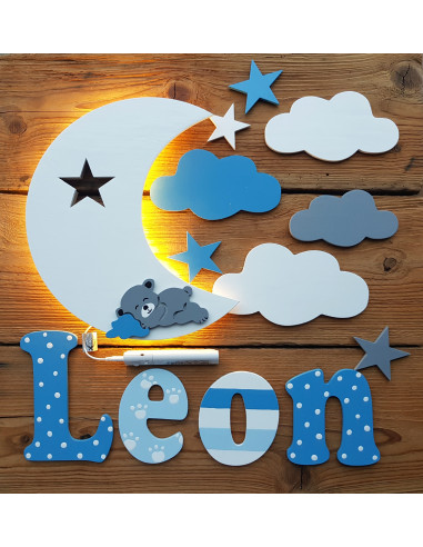 Literki ścienne z imieniem dziecka -...