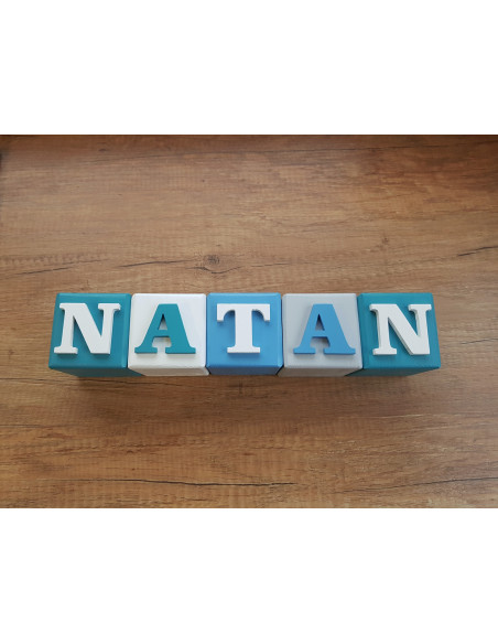 Klocki z imieniem dziecka