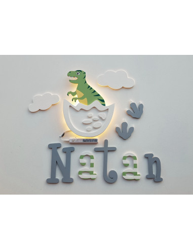 Lampka Dinozaur w jaju